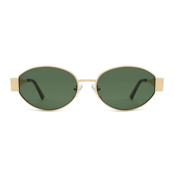 Green lens Retro Oval Sunglasses main image 7